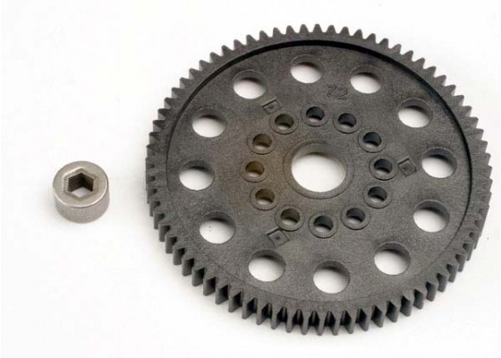Spur gear (72-Tooth) (32-Pitch) w/Bushing
