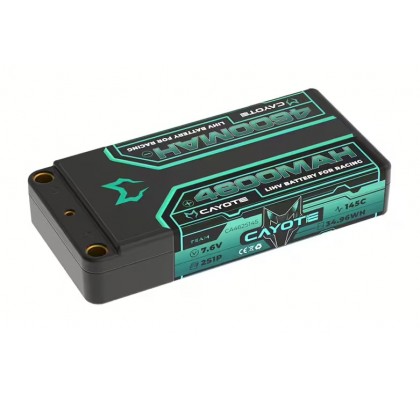 LCG 4600mAh 2S Shorty LiPo Battery 7,6V 145C 163g