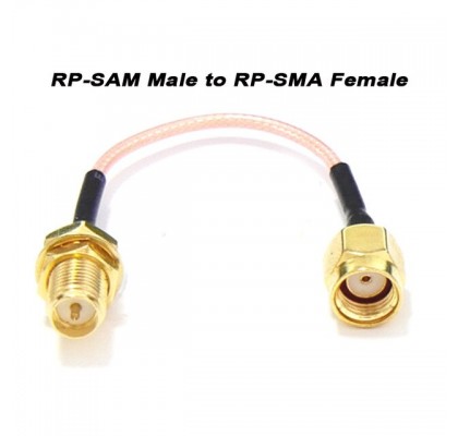 90mm FPV Antena Ext Cable Rp-Sma Male to Rp Sma Female