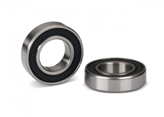 Ball bearings, black rubber sealed (10x19x5mm) (2pcs)