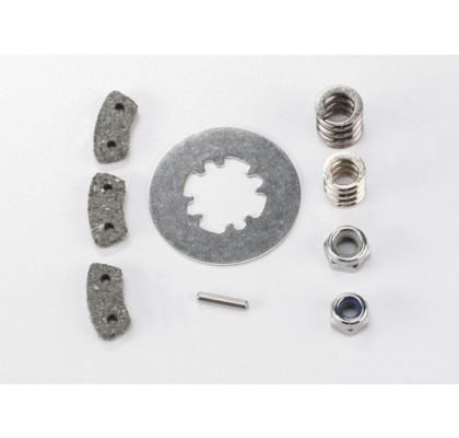 Slipper Clutch Rebuild Kit, (Steel Disc/ Friction Pads (3)/ Spring (2)/ Pin/ 4.0mm NL (1)/ 5.0mm NL (1))