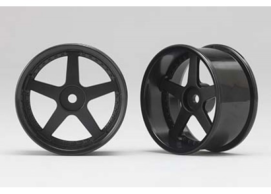 5 Spoke Black 6mm Offset Wheel (1 Pair)