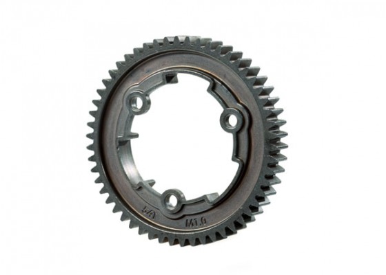 Spur gear, 54-tooth, steel (wide-face, 1.0 metric pitch)