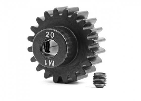 Gear, 20-T pinion (machined, hardened steel) (1.0 Mod)