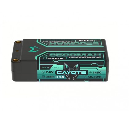 6500mAh 2S Shorty LiPo Battery 7,6V 145C 228g
