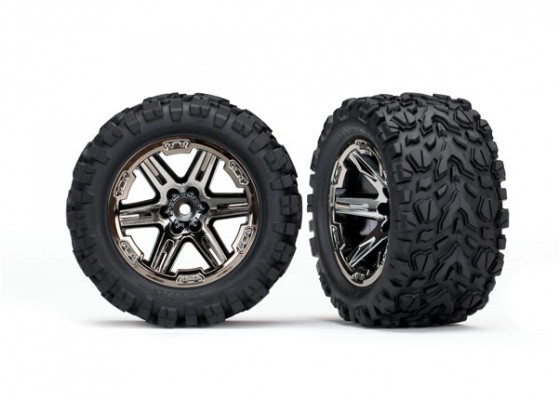 2.8" RXT Black Chrome Wheels, Talon Extreme Tires