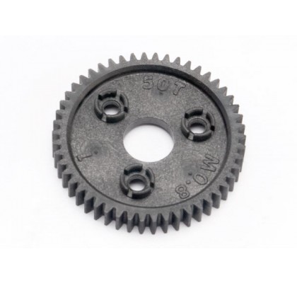 Spur gear, 50-tooth (0.8 metric pitch, compatible with 32-pitch)