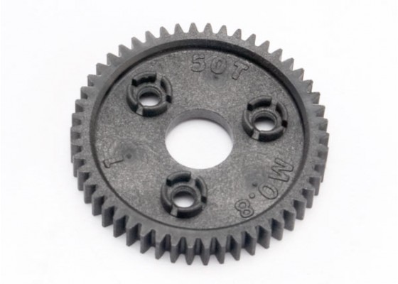 Spur gear, 50-tooth (0.8 metric pitch, compatible with 32-pitch)