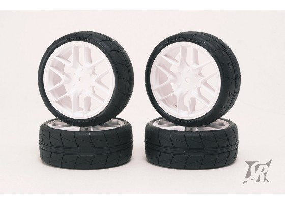 Hankook Tread Belted tires Pre-glued set Pro-compound 32deg 24mm for Carpet