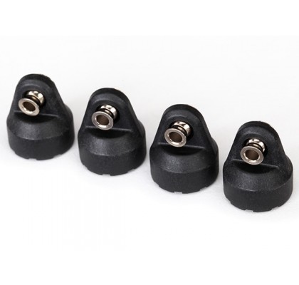 Shock Caps (Black) (4) (Assembled with Hollow Balls)