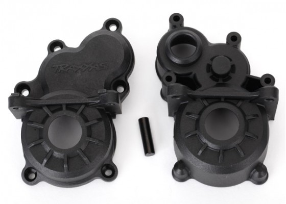 Gearbox halves (front & rear)/ idler gear shaft for E-Revo