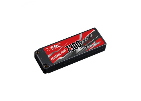 ERP 7300mAh-2S1P-7.4V-50C/100C ERC Lipo Battery