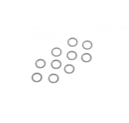 Flat washer 6mm x 8mm x 0.5mm. Set of 10.