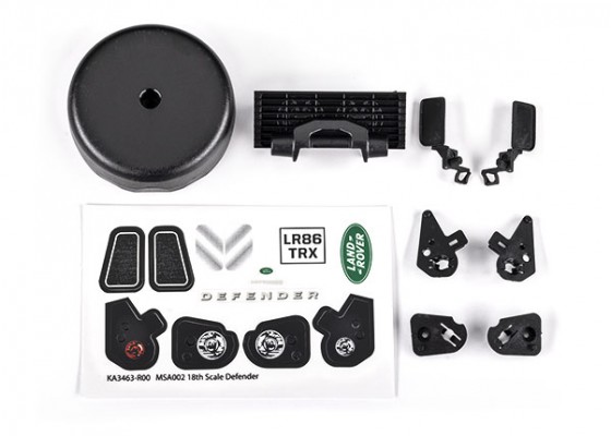 Body accessories for the TRX-4m™ Land Rover® Defender®