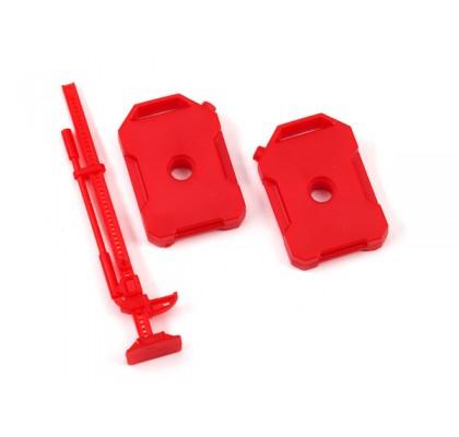 Fuel canisters (left & right)/ Jack (Red) (fits #9712 Defender body)