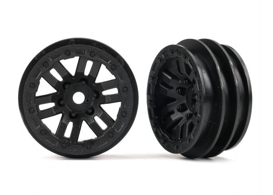 Wheels, 1.0" Black (2)