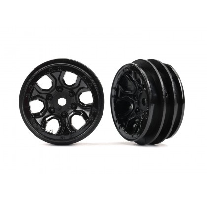 Wheels, 1.0" Black (2)