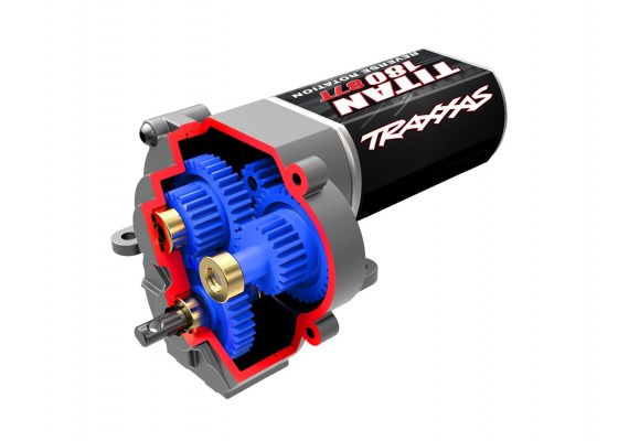 Complete Speed Gearing Transmission (9.7:1 reduction ratio) (includes Titan® 87T motor)