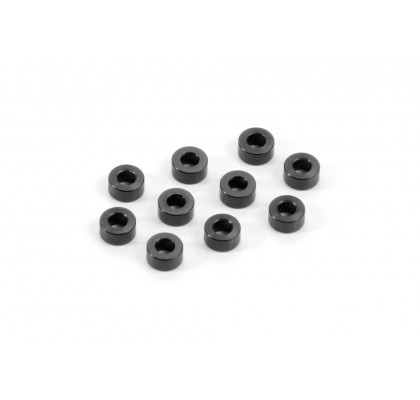 Alu Shim 3x6x3.0mm - Black (10)