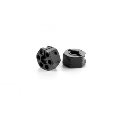 Alüminyum Hex 12mm - Siyah Offsetli +2.25mm (2)
