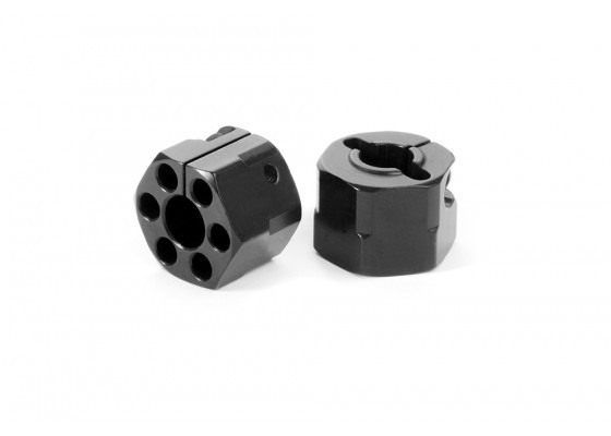 Alüminyum Hex 12mm - Siyah Offsetli +4.5mm (2)