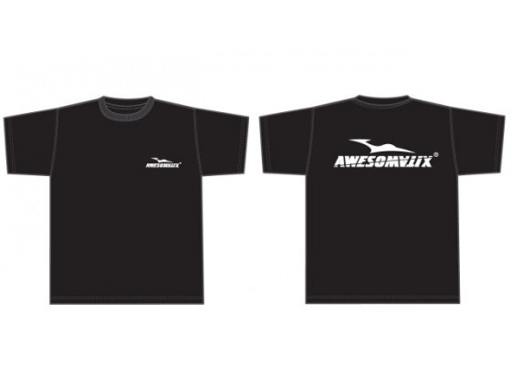 T-Shirt Siyah - beyaz logo (L)