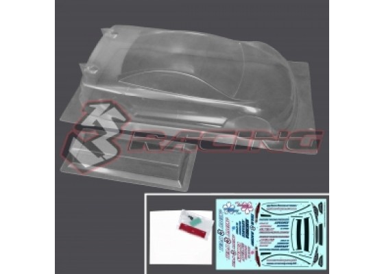 1/10 Ultra Light-weight Touring Car Body Ver.4 - Volume tc 0.7mm w/ 1mm Hard Rear Wing