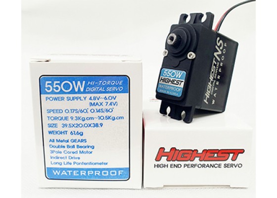 Waterproof Digital RC Servo, Speed - 550W