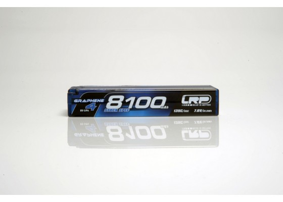 HV Stock Spec GRAPHENE-4 8100mAh Hardcase battery - 7.6V LiPo - 135C/65C - 327g