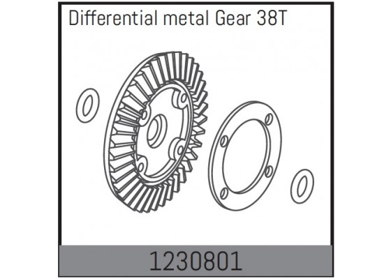 Differential Crown Gear 38T+Sealing