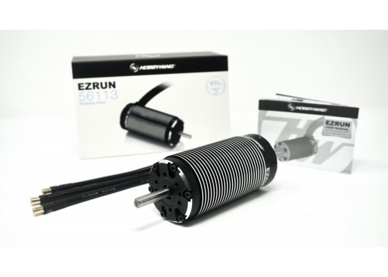 Ezrun 56113SL 4-Pole 800kv 1/5 Scale Sensorless Brushless Motor