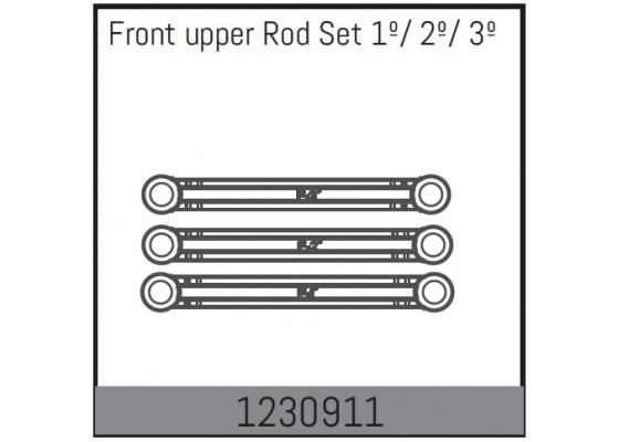Front Upper Rod Set 1º/ 2º/ 3º