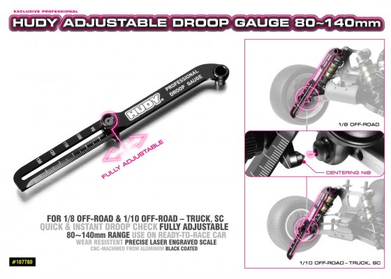 Adjustable Droop Gauge 80-140mm
