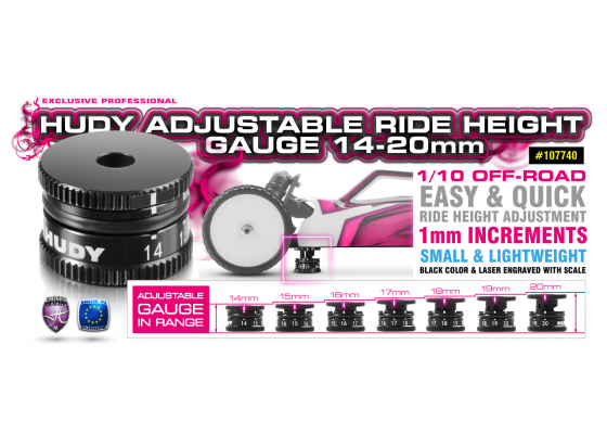 Adjustable Ride Height Gauge 14-20mm