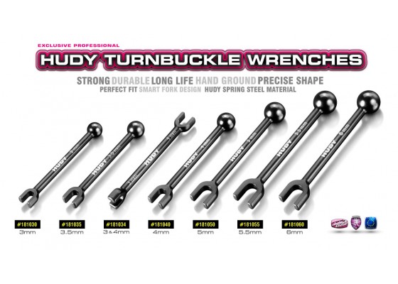Spring Steel Turnbuckle Wrench 3 & 4mm