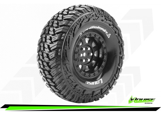 CR Griffin 1/10 Scale 1.9" 12mm Hex Crawler Tires - Mounted