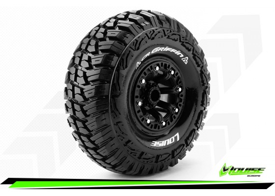 CR Griffin 1/10 Scale 2.2" 12mm Hex Crawler Tires - Mounted