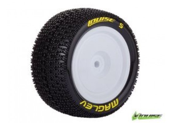 E-Maglev Super-Soft White Wheel 1:10 4wd Rear 12mm Hex