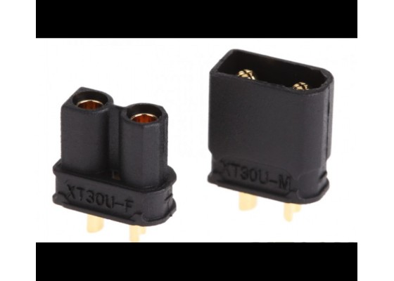 XT30 Amass Battery Plug Black (4 Pair)