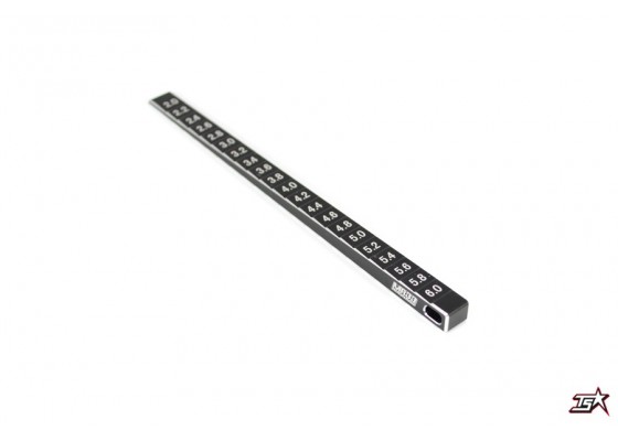 Two Side Ride Height Gauge, 2,0mm - 6,1mm, 0,1 mm steps