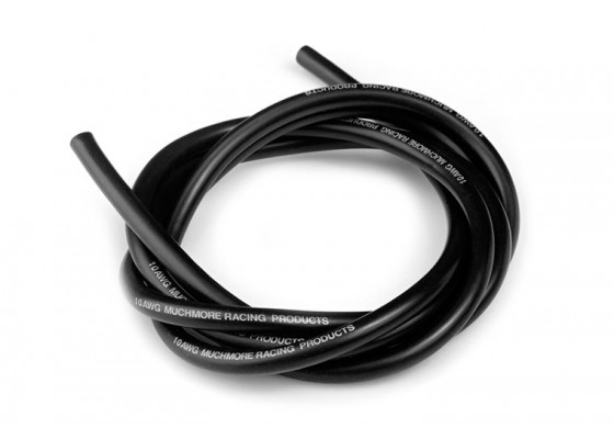 Süper Esnek 10 AWG Gümüş Silikon Siyah Kablo 100cm