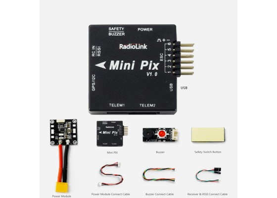 Mini PIX V1.0 F4 Flight Controller STM32F405 MPU6500 With Barometer Compass for RC Drone FPV Racing