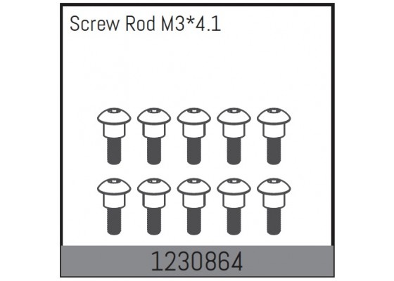 Screw Rods M3x4.1 (10)