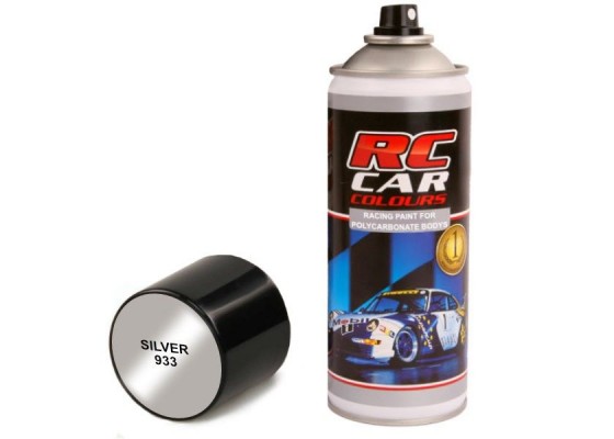 RC CAR COLOURS RCC Metalic Silver Spray Paint 150ML