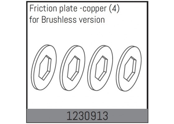Slipper Friction Plate - Copper (4)
