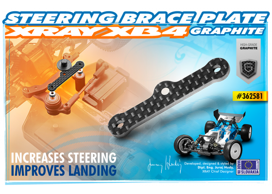 Graphite Steering Brace Plate 2.0mm