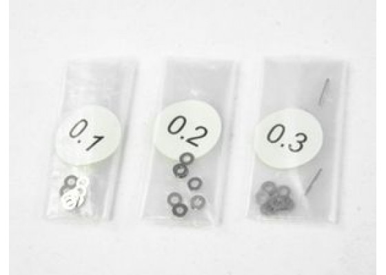 Atomic 2 x 4mm steel shim pack 0.1/0.2/0.3 x 10 each