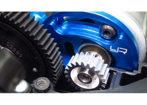 Tamiya TT-02B & TT-02 Aluminum Adjustable Motor Mount - For 16T-25T Pinion Gears, Red, 1pc