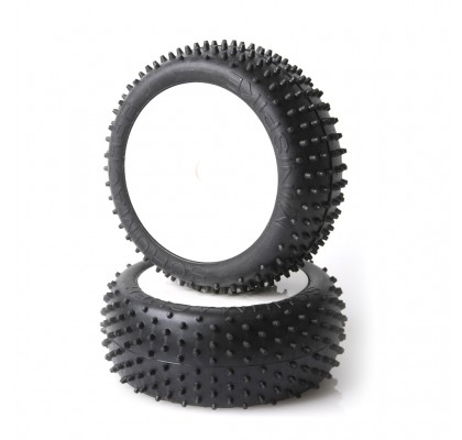 Mini Spike 1/8 Yapıştırılmış Buggy Lastik Sarı Hamur (1 Çift)