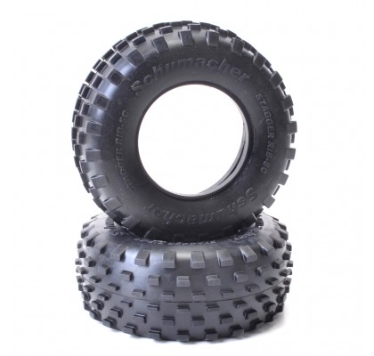 Short Course Stagger Rib Tyre - Yellow (2)